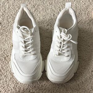 Steve Madden Petrona White Women's Sneakers 8.5